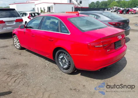 2013 Audi A4 2.0T Premium z USA, uszkodzony, nr VIN WAUAFAFL5DN047010